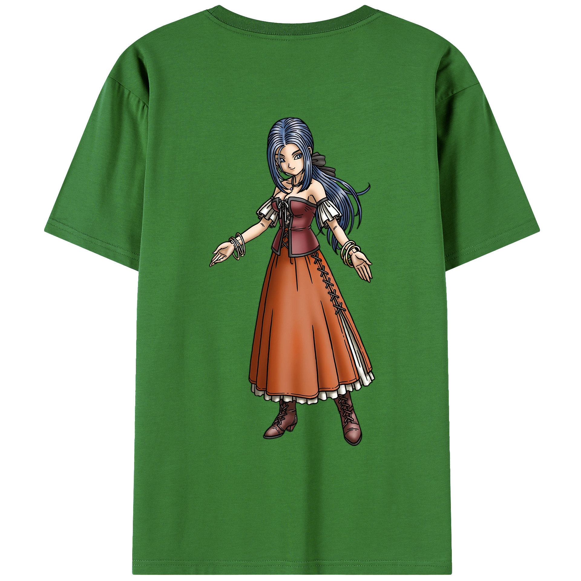 （画像用） ドラゴンクエスト Doragon Kuesuto Dragon Quest レディース半袖Tシャツ(バックプリント)